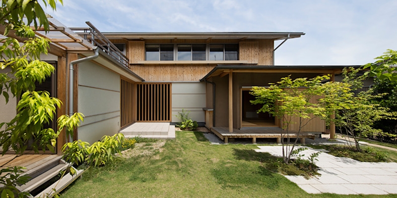 Japanese wooden house